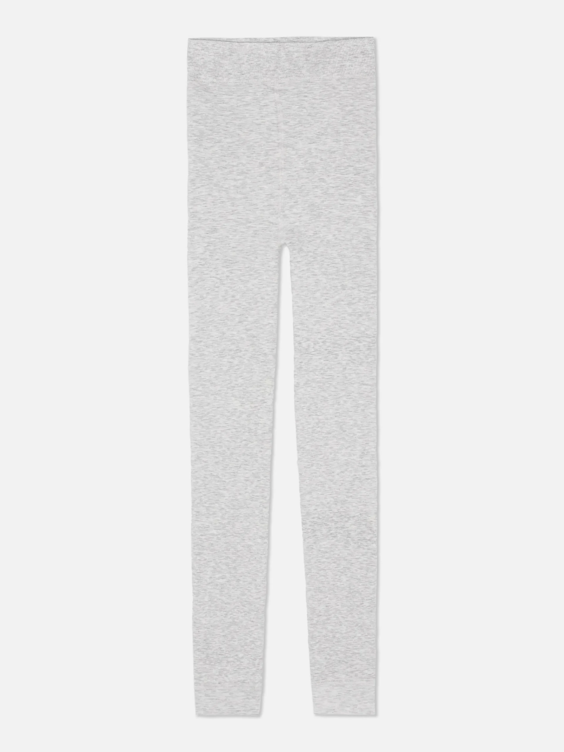 Outlet Gefütterte, Melierte Leggings Aus Samt Damen Strumpfhosen|Hosen Und Leggings