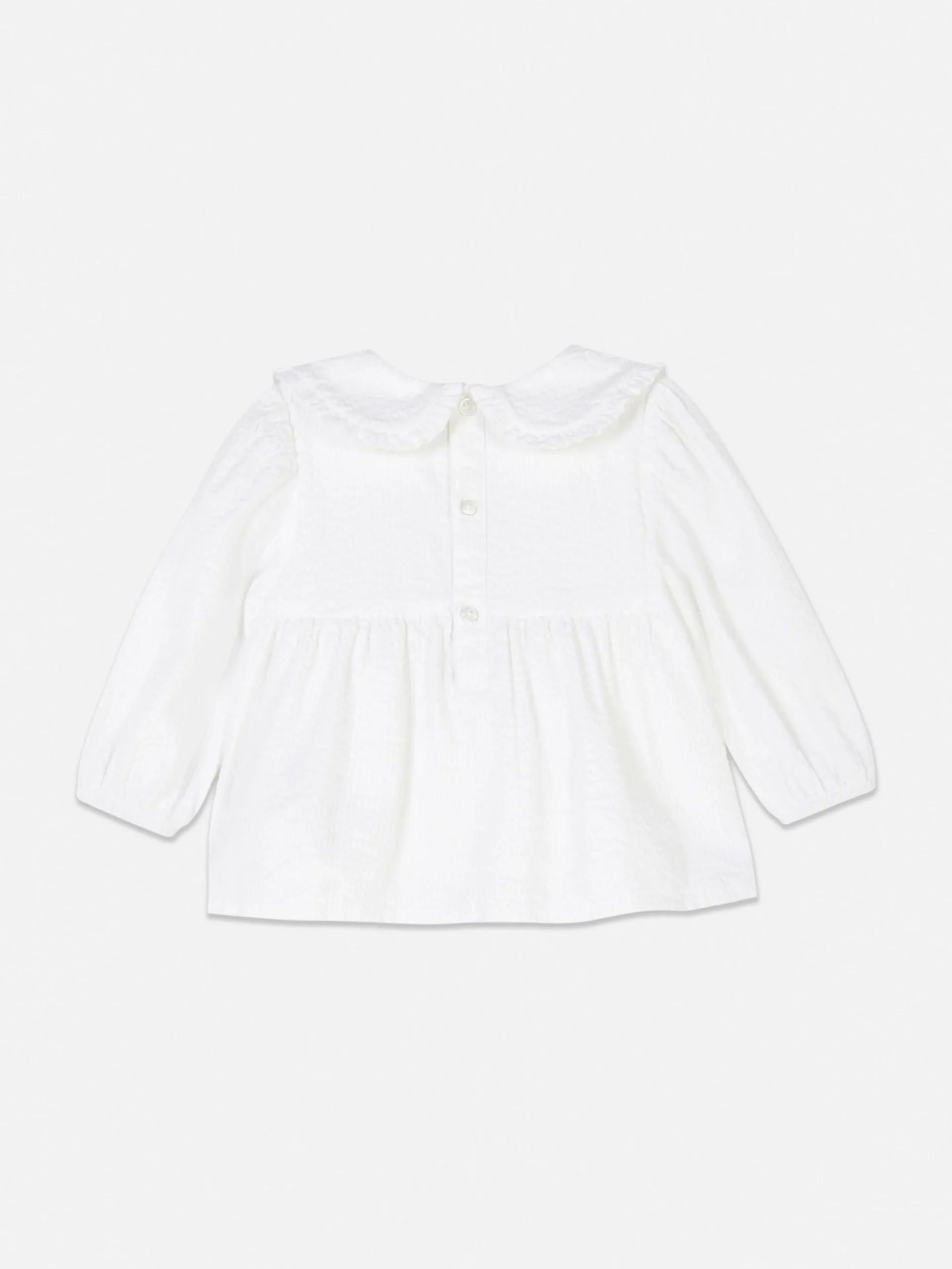 Online Gekräuselte Bluse Mit Kragen Tops Und T-Shirts