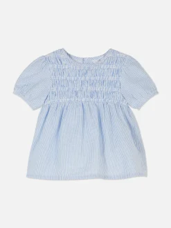 Outlet Gekräuselte Hängerbluse Mit Streifenmuster Tops Und T-Shirts