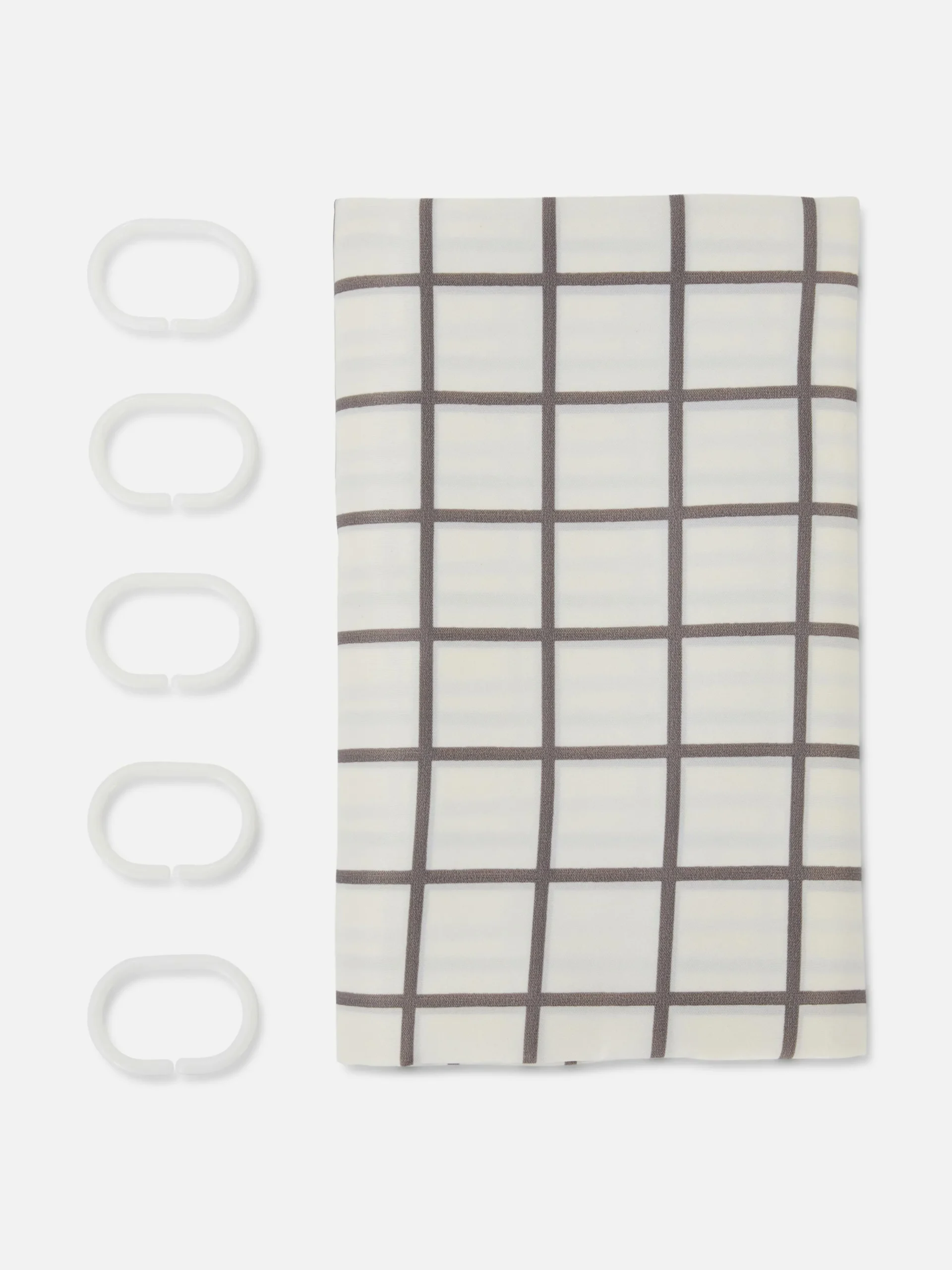 Outlet Gemusterter Duschvorhang Accessoires Fürs Badezimmer|Badematten