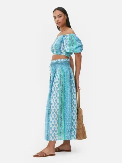 Gemusterter Maxirock Zum Kombinieren Damen Röcke