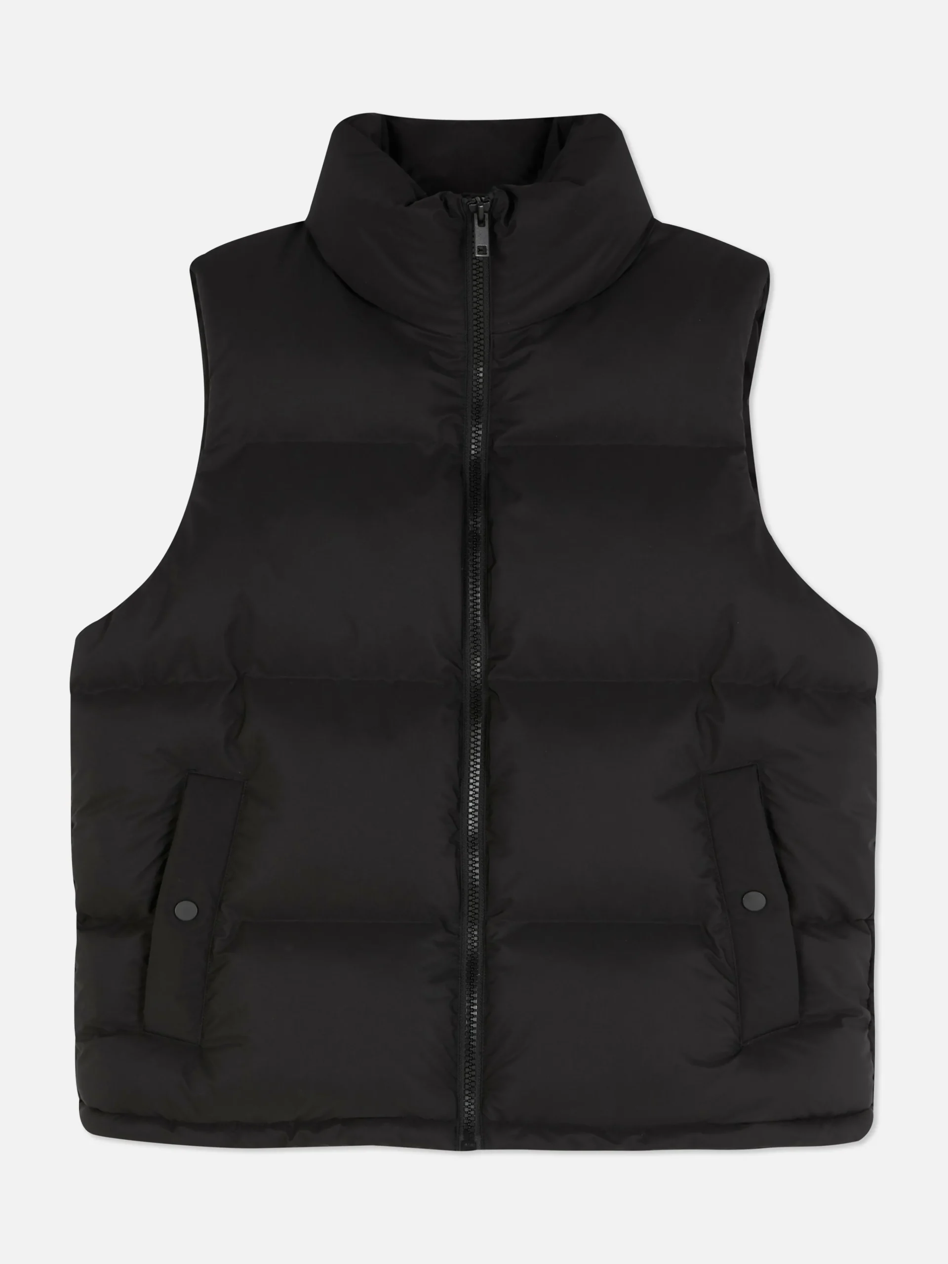 Online Gepolsterte Weste Mit Trichterkragen Damen Jacken Und Mäntel