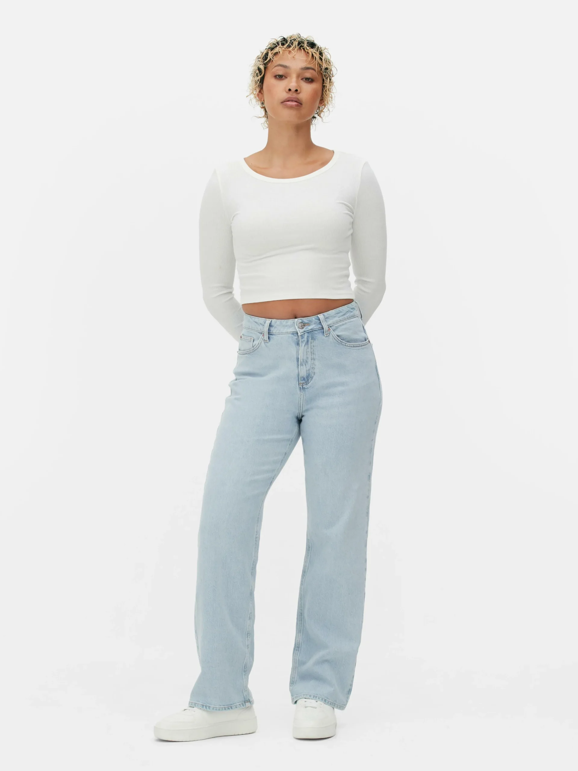 Hot Gerade Geschnittene Denim-Jeans Damen Denim|Jeans