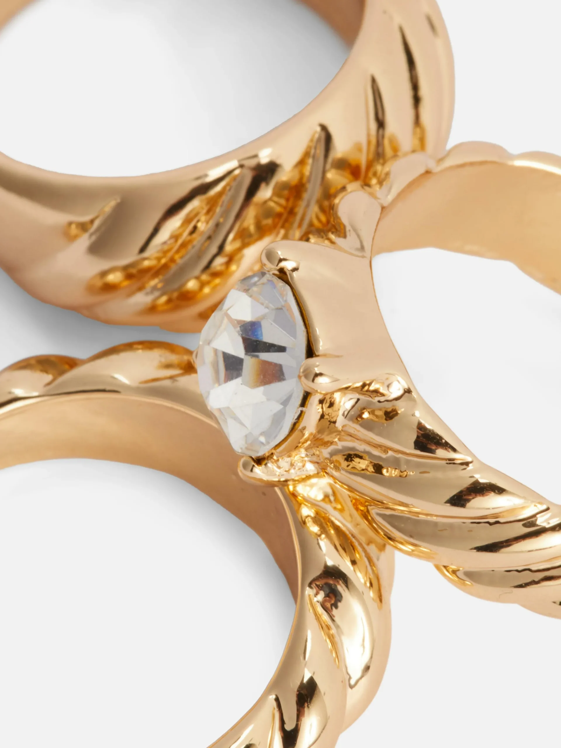 Discount Geriffelte „Rita Ora“ Stapelringe, 3er-Pack Damen Schmuck