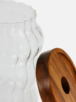 Discount Geriffelter Glasbehälter Geschirr