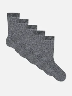 Sale Gerippte Crew-Socken, 5er-Pack Herren Socken