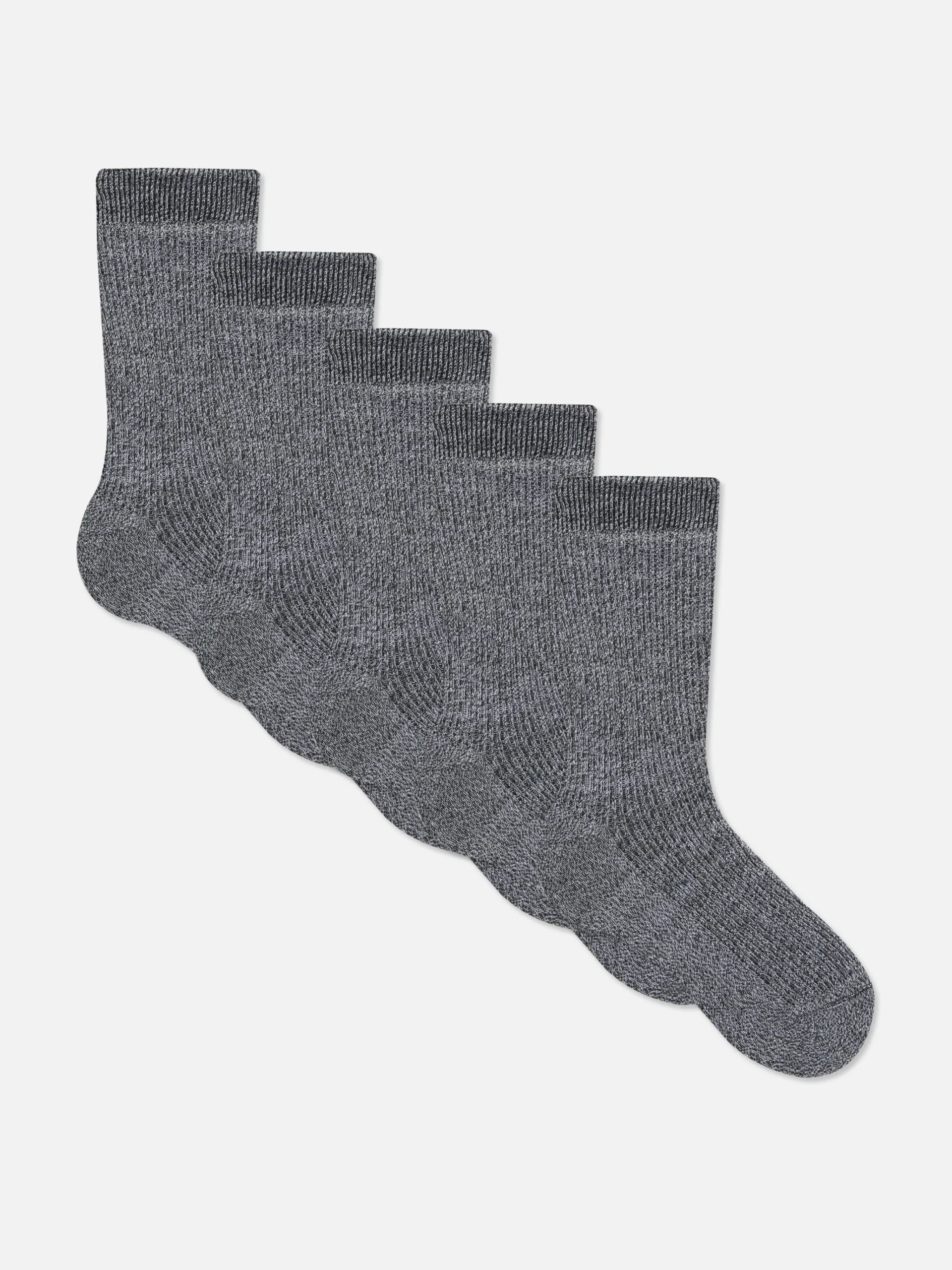 Sale Gerippte Crew-Socken, 5er-Pack Herren Socken