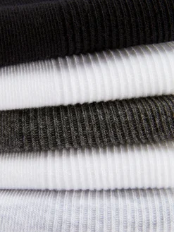 Outlet Gerippte Crew-Socken, 5er-Pack Damen Socken