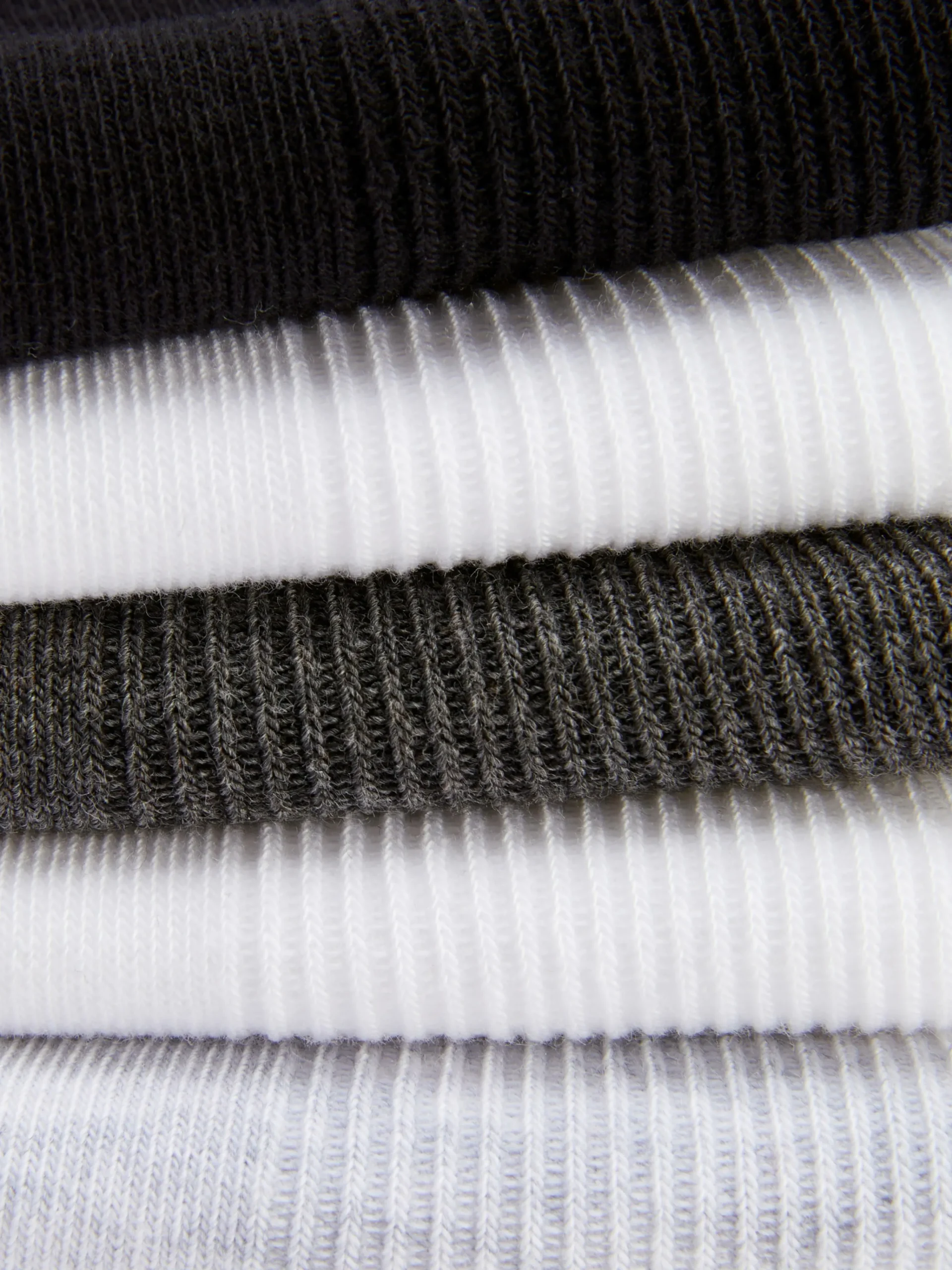 Outlet Gerippte Crew-Socken, 5er-Pack Damen Socken