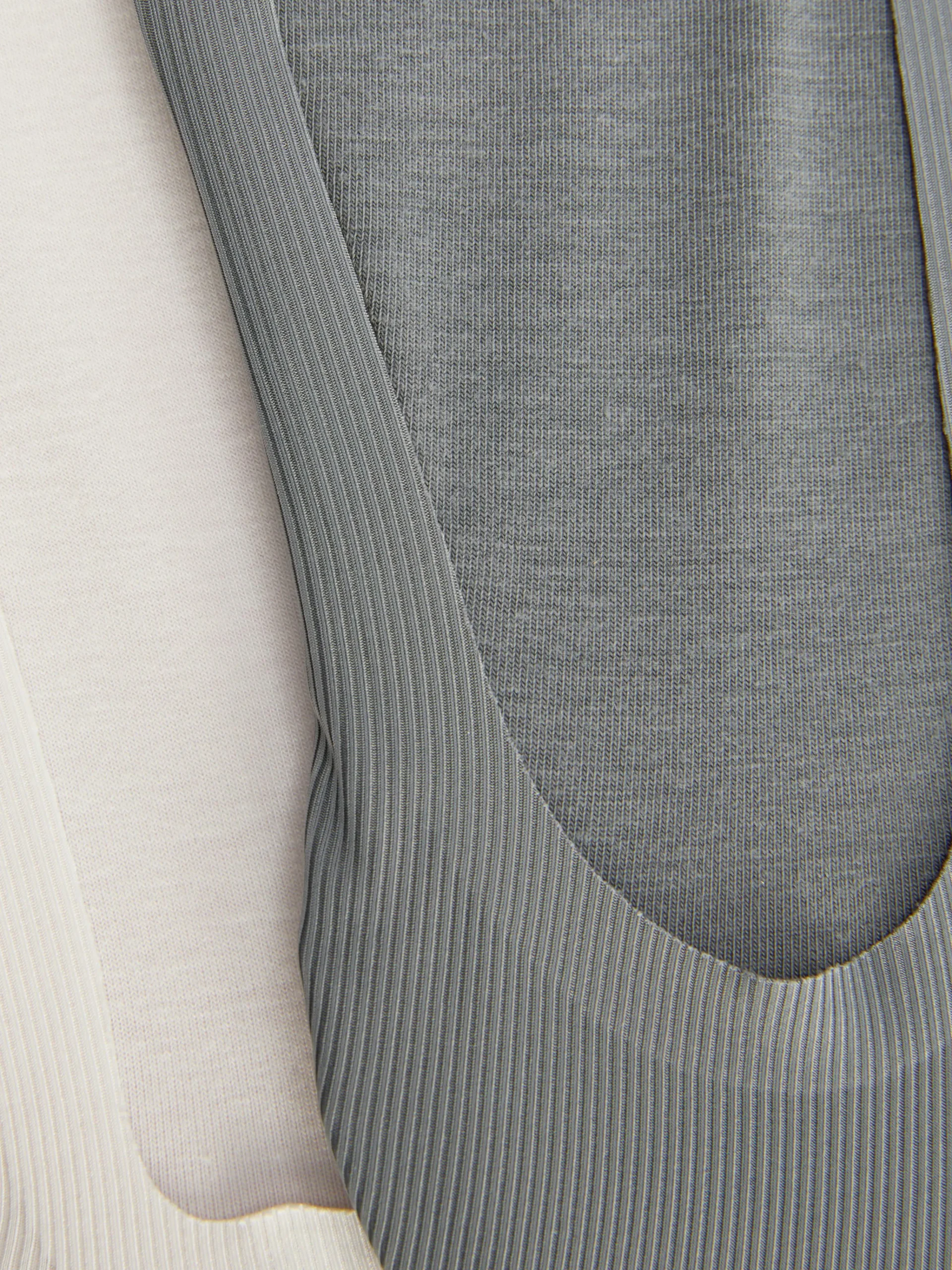 Best Gerippte Füßlinge Aus Mikrofaser, 2er-Pack Damen Socken