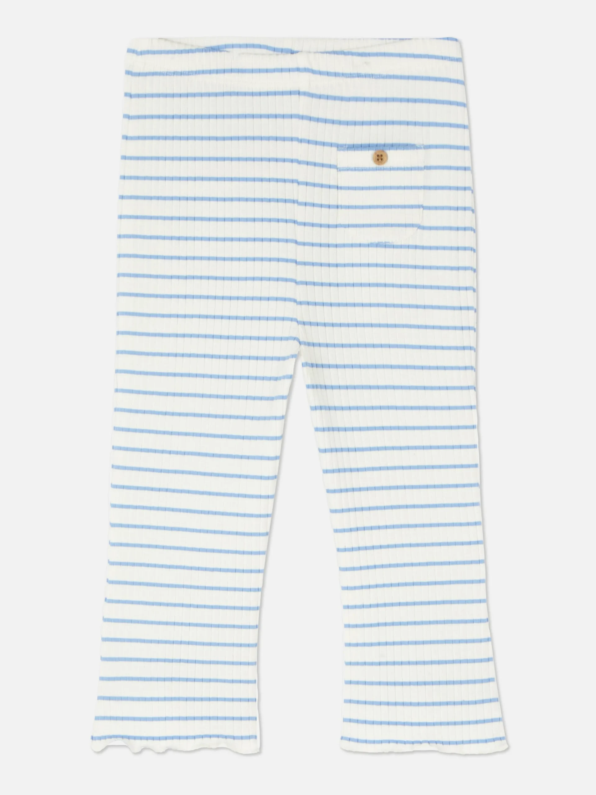 Gerippte, Gestreifte Leggings Mit Ausgestelltem Bein Hosen Und Leggings