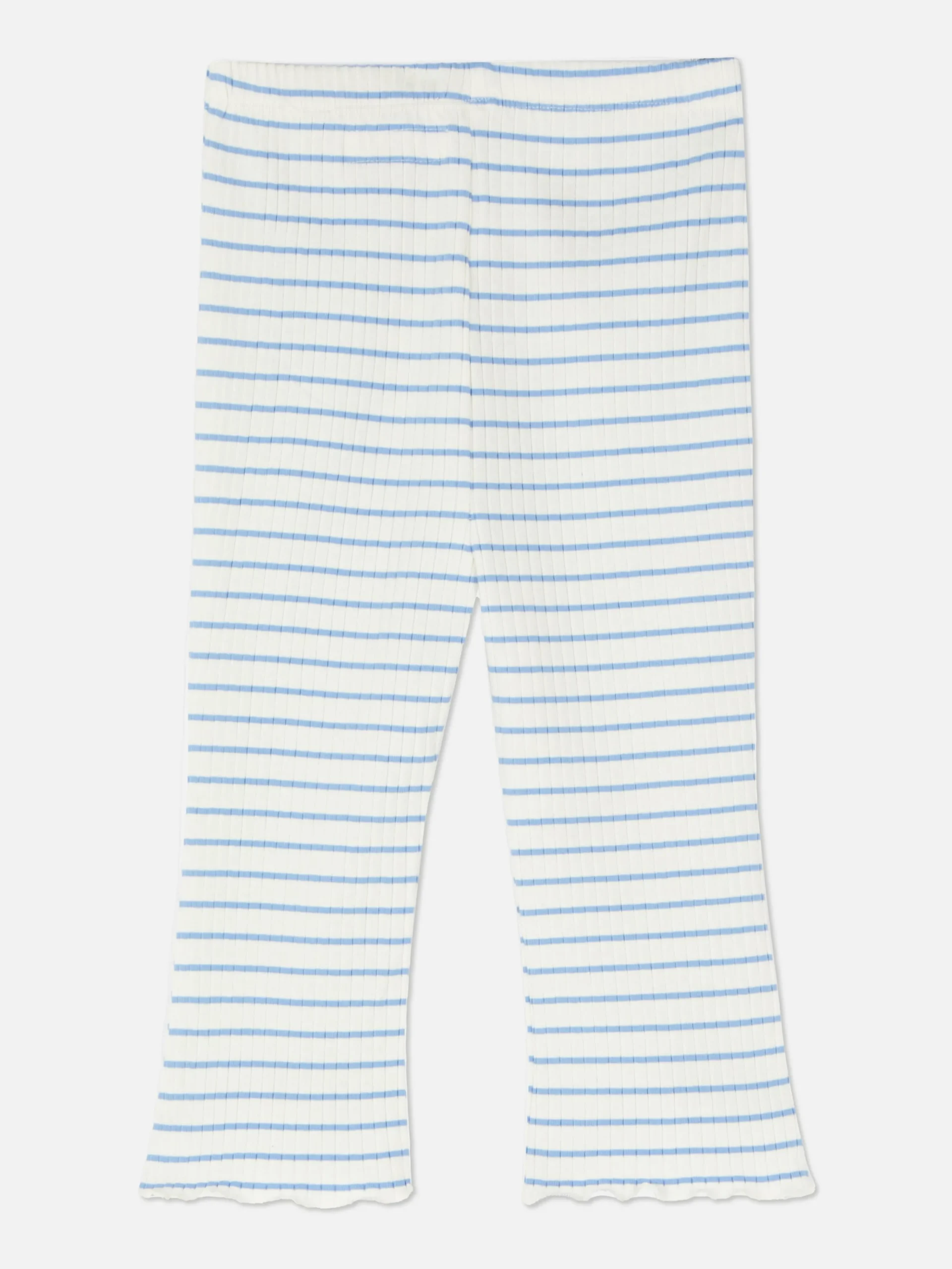 Gerippte, Gestreifte Leggings Mit Ausgestelltem Bein Hosen Und Leggings