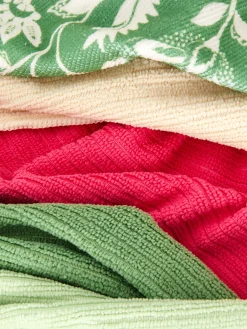 Discount Gerippte Haushaltstücher, 5er-Pack Geschirr