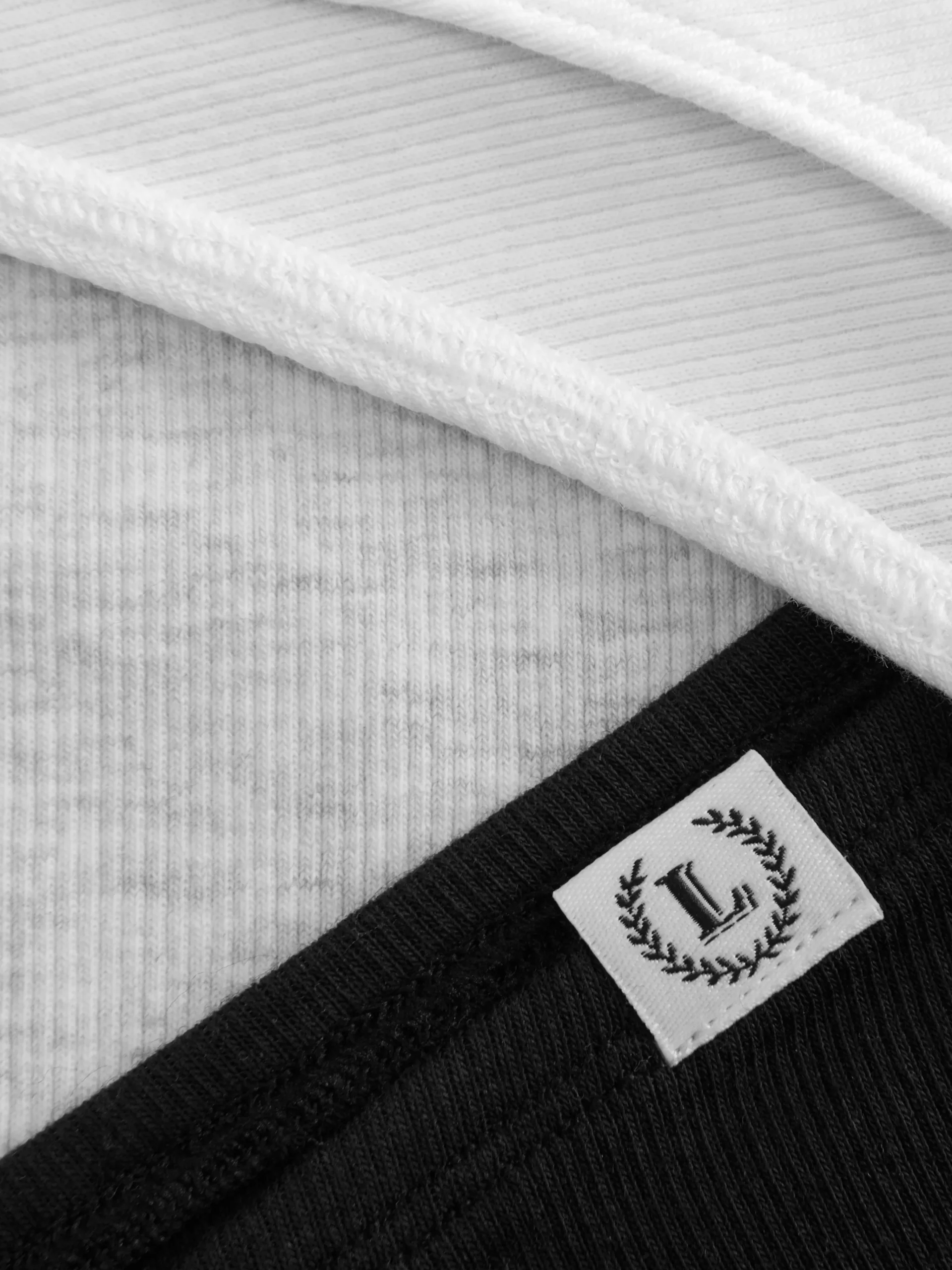 Gerippte Hipster-Slips, 3er-Pack Damen Slips