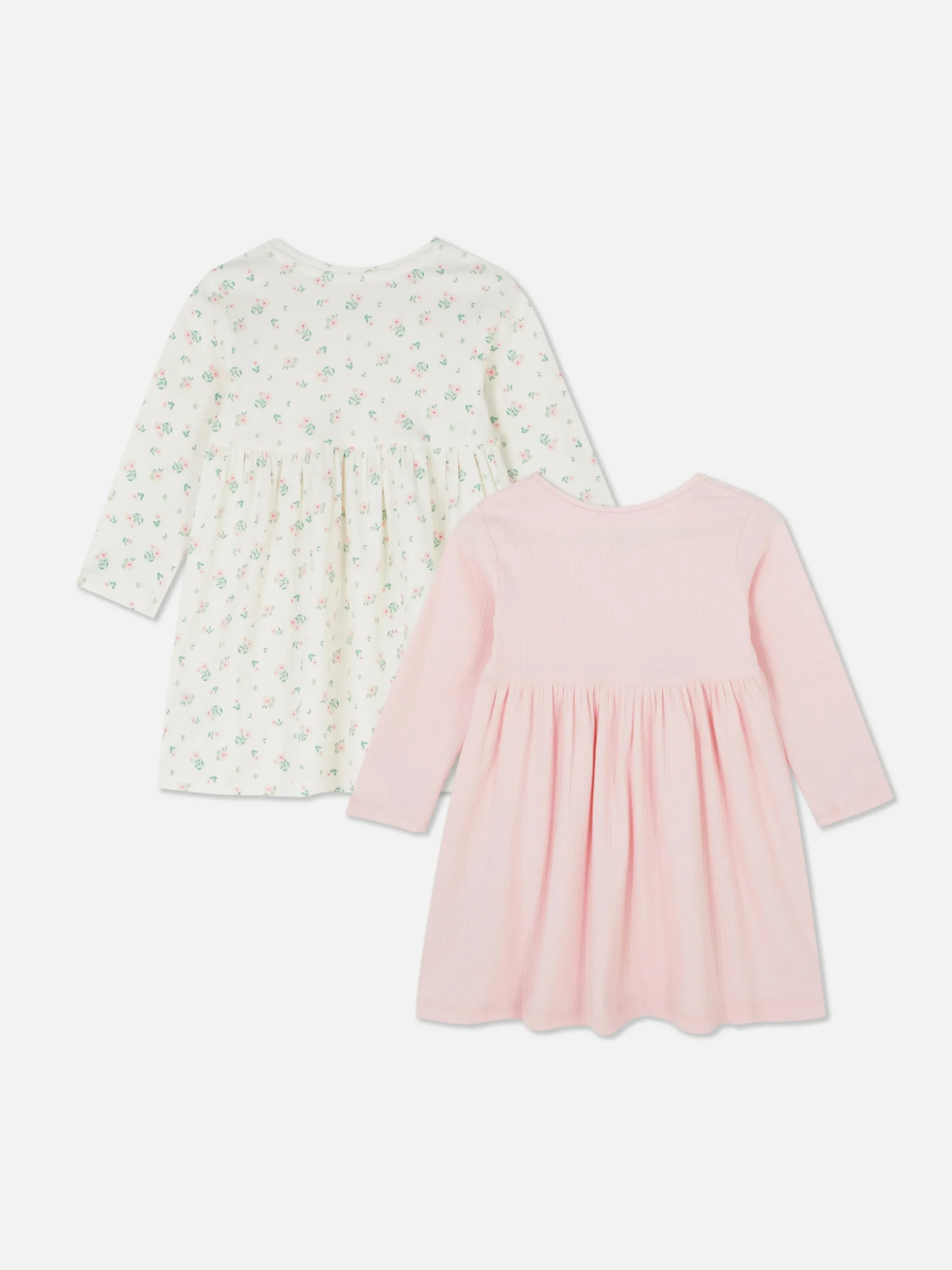 Best Gerippte, Langärmelige Kleider, 2er-Pack Kleider Und Röcke