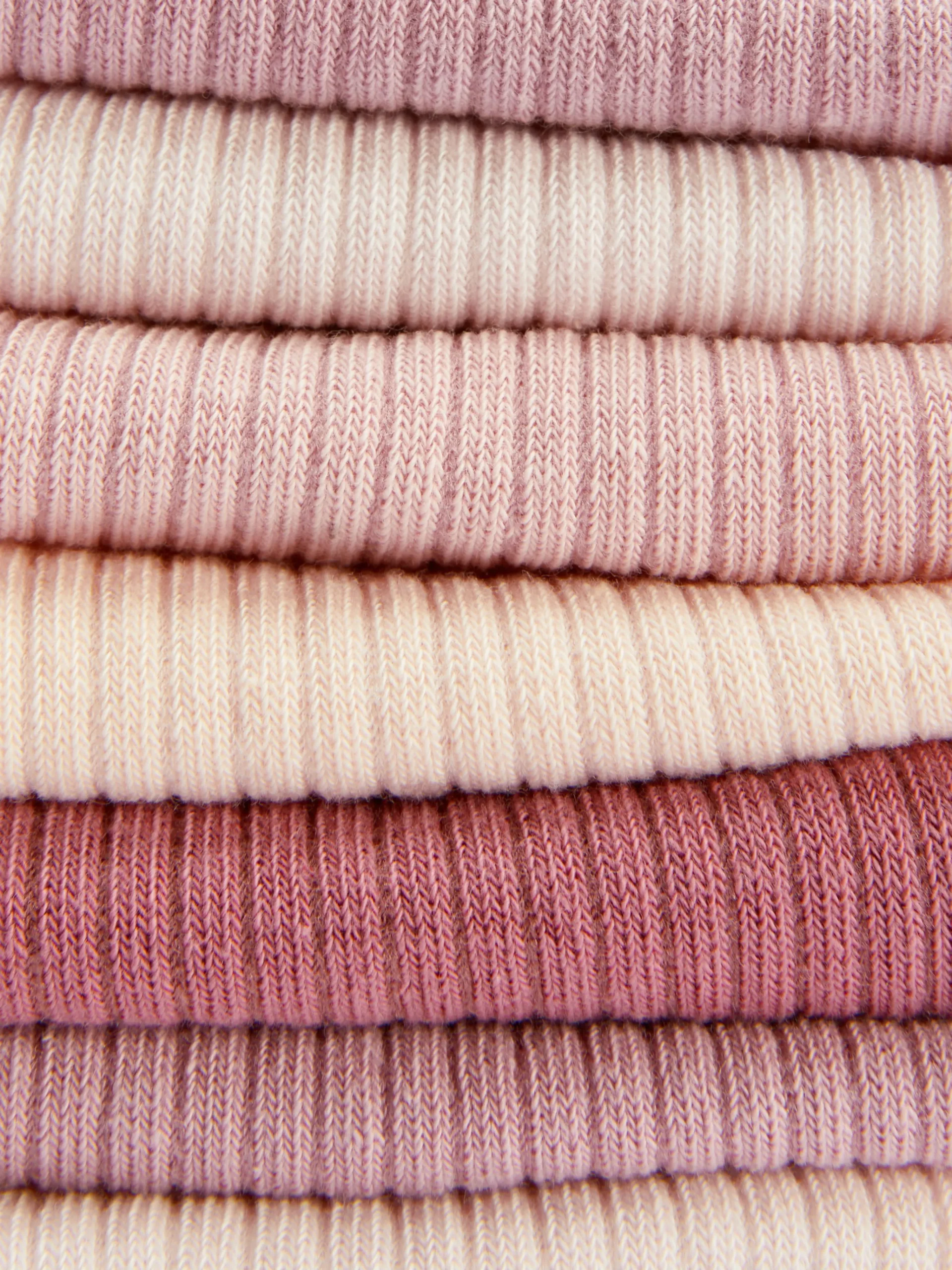 Gerippte Sneakersocken, 7er-Pack Damen Socken