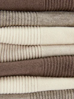 New Gerippte Sneakersocken, 7er-Pack Damen Socken