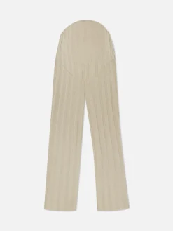 Clearance Gerippte Umstandshose Mit Weitem Bein Damen Hosen Und Leggings