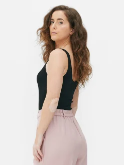 Best Gerippter Body Mit U-Ausschnitt Damen Tops Und T-Shirts