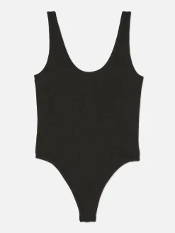 Best Gerippter Body Mit U-Ausschnitt Damen Tops Und T-Shirts