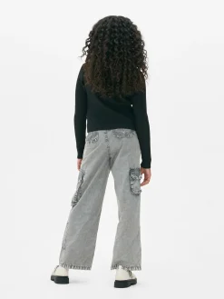 Sale Gerippter Cardigan Mit Reißverschluss Kinder Pullover Und Cardigans