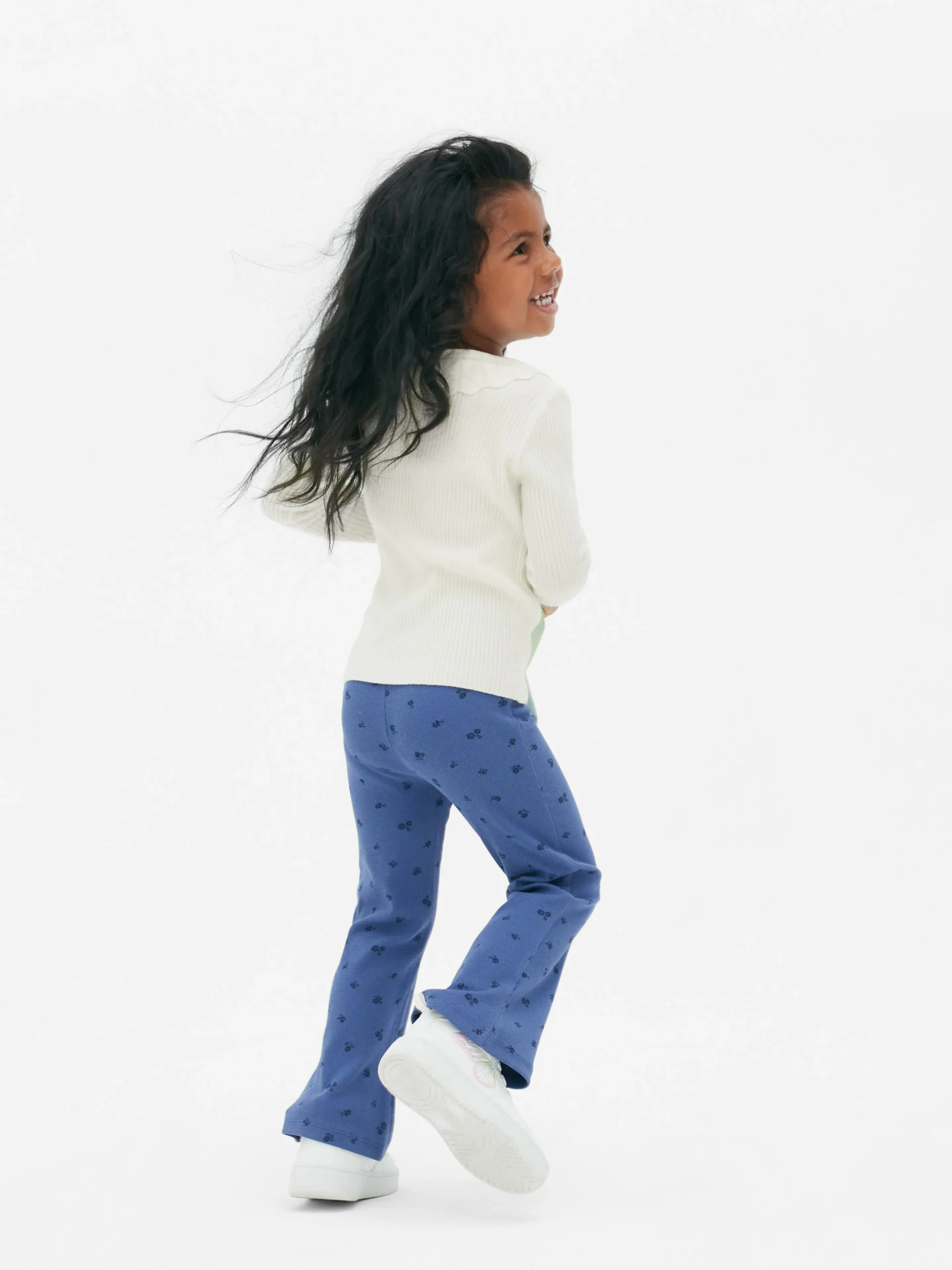 Hot Gerippter Pullover Mit Rüschenkragen Kinder Pullover Und Cardigans