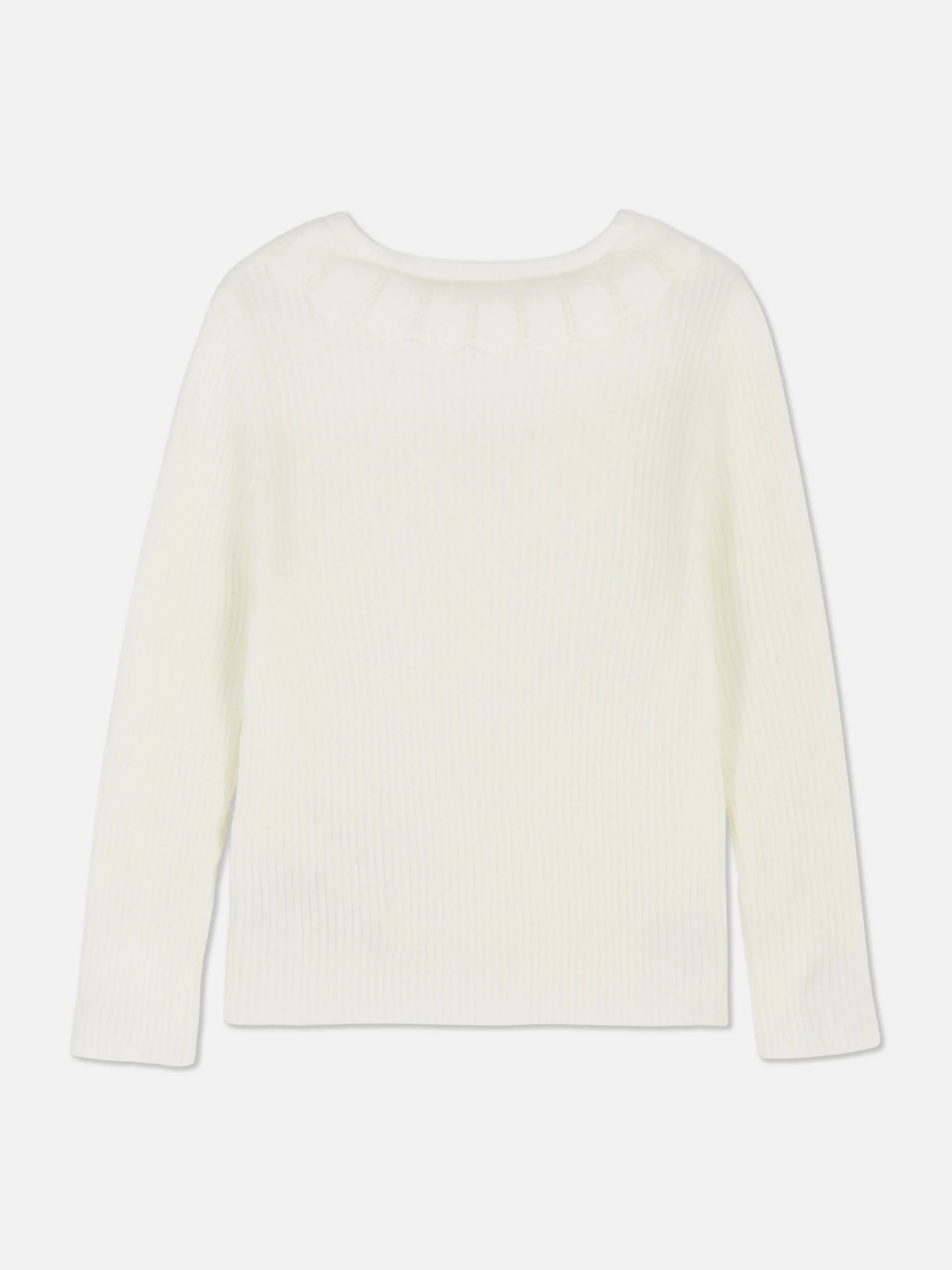 Hot Gerippter Pullover Mit Rüschenkragen Kinder Pullover Und Cardigans