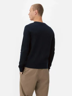 New Gerippter Pullover Mit Rundhalsausschnitt Herren Pullover Und Cardigans