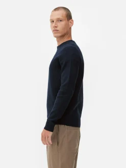 New Gerippter Pullover Mit Rundhalsausschnitt Herren Pullover Und Cardigans