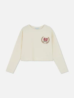 Geripptes Langarmshirt Kinder Tops Und T-Shirts