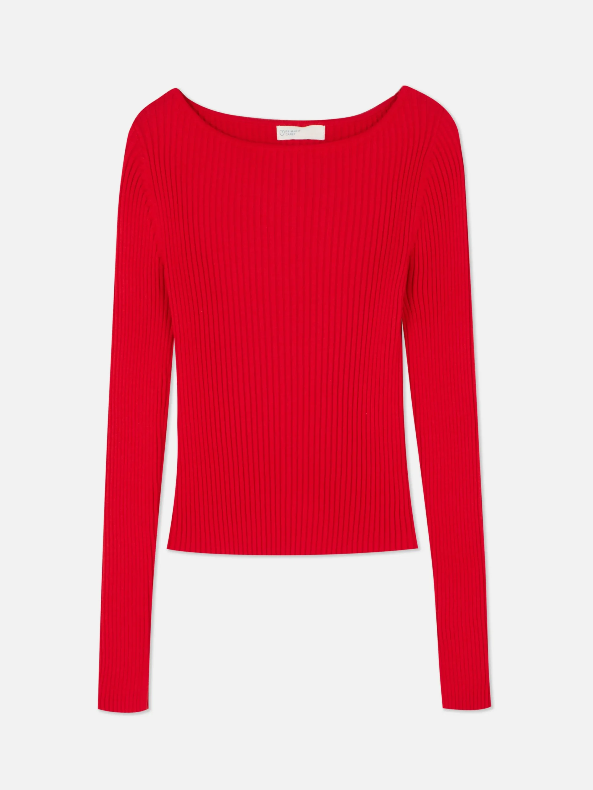 Clearance Geripptes Top Mit U-Boot-Ausschnitt Damen Pullover Und Cardigans