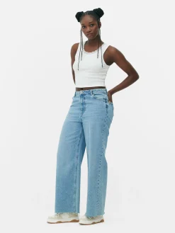 Discount Geripptes Trägertop Mit Spitzenbesatz Damen Tops Und T-Shirts