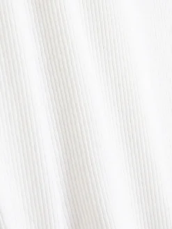 Geripptes T-Shirt Mit Gekräuseltem Saum Kinder Tops Und T-Shirts