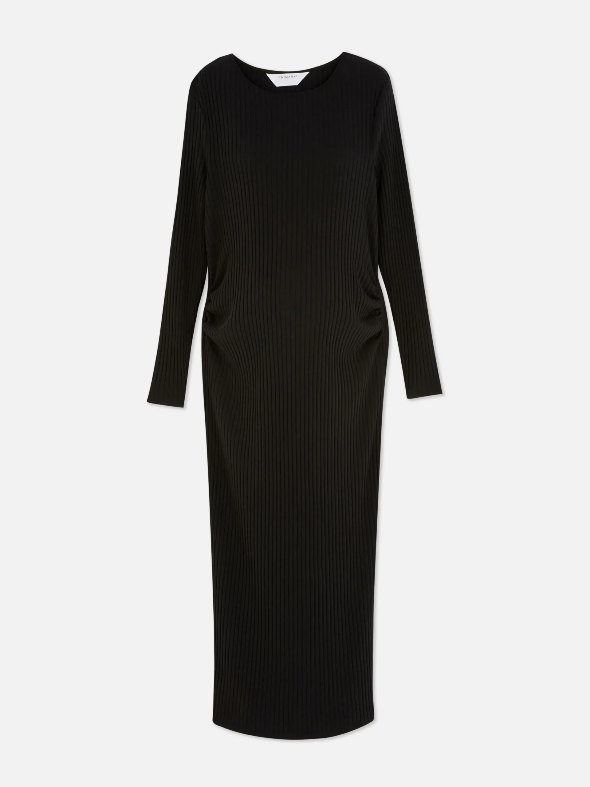 Hot Geripptes Umstands-Midikleid Damen Kleider