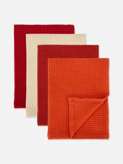New Geschirrtücher Mit Waffelmuster, 4er-Pack Geschirr