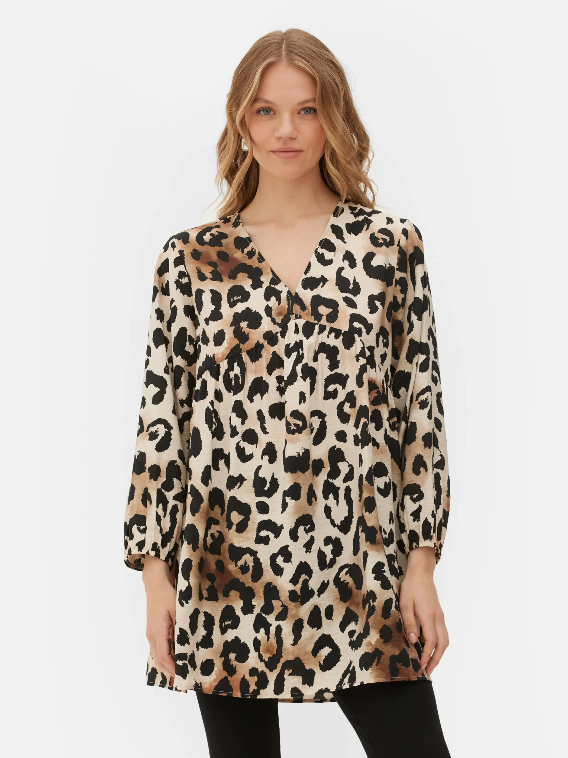 Outlet Gesmoktes Minikleid Mit V-Ausschnitt Damen Kleider