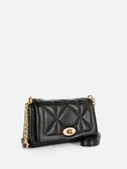 Online Gesteppte Umhängetasche Mit Drehverschluss Damen Taschen Und Portemonnaies