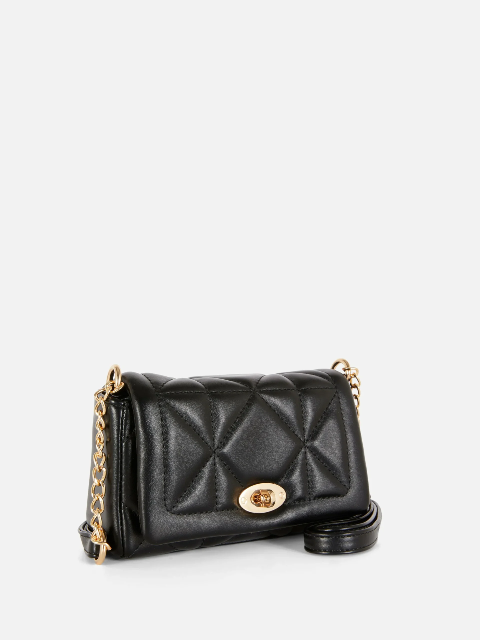 Online Gesteppte Umhängetasche Mit Drehverschluss Damen Taschen Und Portemonnaies