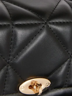 Online Gesteppte Umhängetasche Mit Drehverschluss Damen Taschen Und Portemonnaies