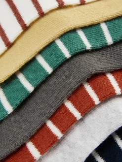 Hot Gestreifte Söckchen, 7er-Pack Socken Und Strumpfhosen