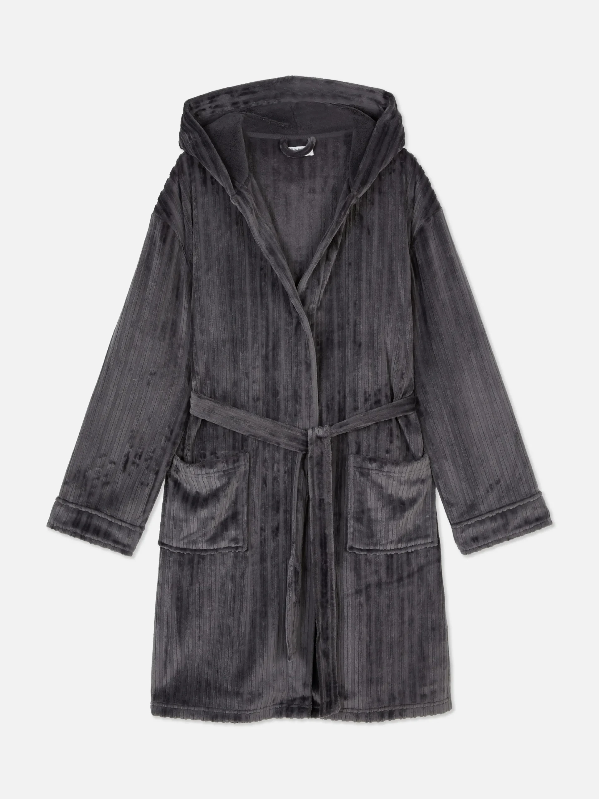 Clearance Gestreifter Bademantel Mit Ausgebranntem Effekt Herren Schlafanzüge