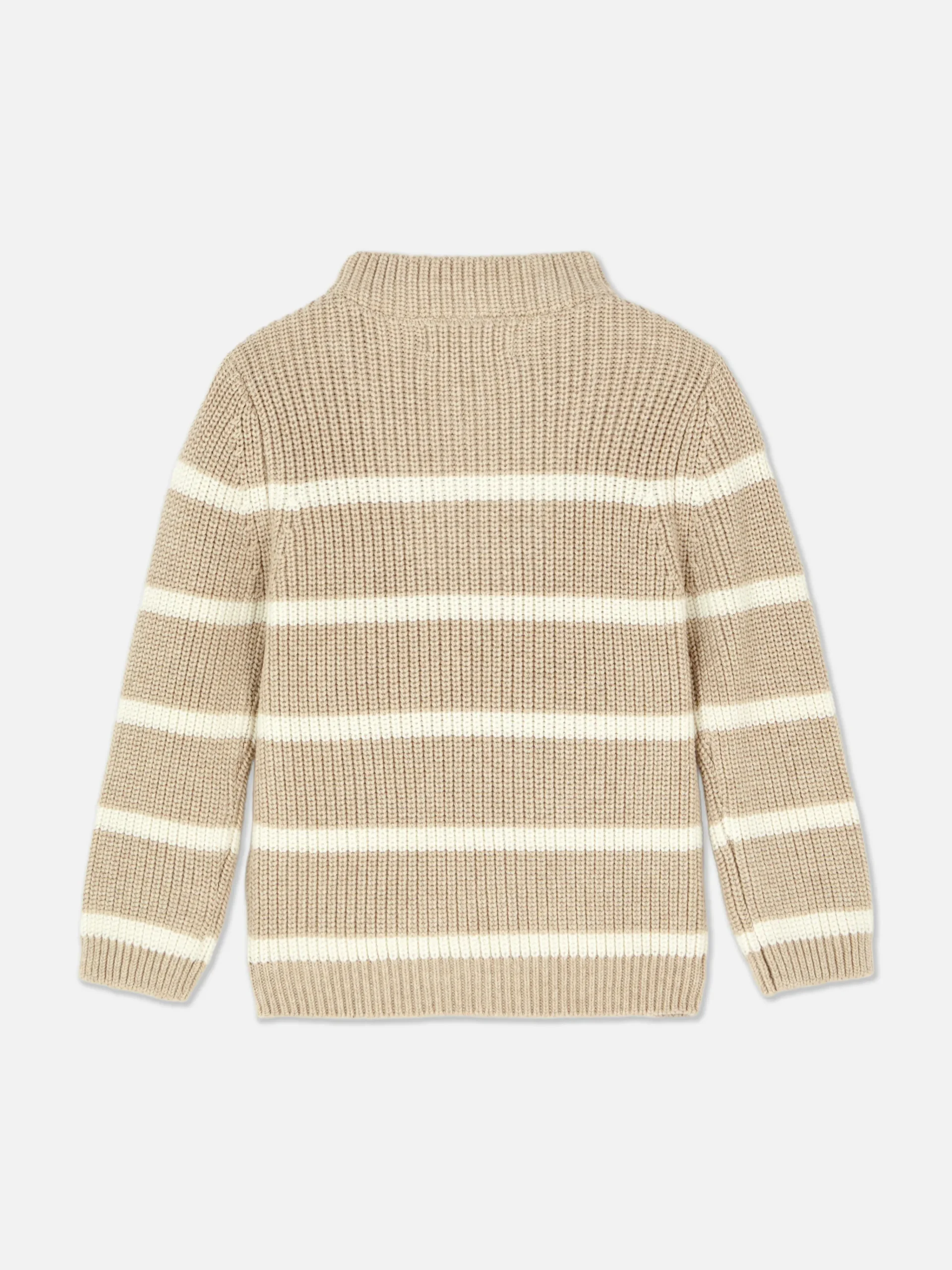 Outlet Gestreifter Pullover Mit Trichterkragen Pullover Und Cardigans