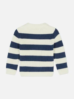 Gestreifter Strickpullover Pullover Und Cardigans