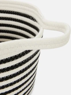 Outlet Gestreifter Wandhängekorb Aufbewahrungsboxen Und Körbe