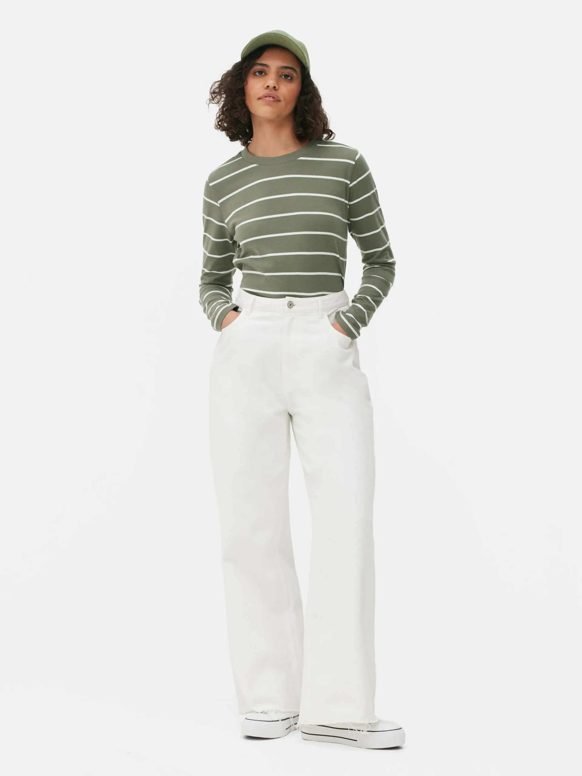 Sale Gestreiftes Langarmtop Damen Tops Und T-Shirts