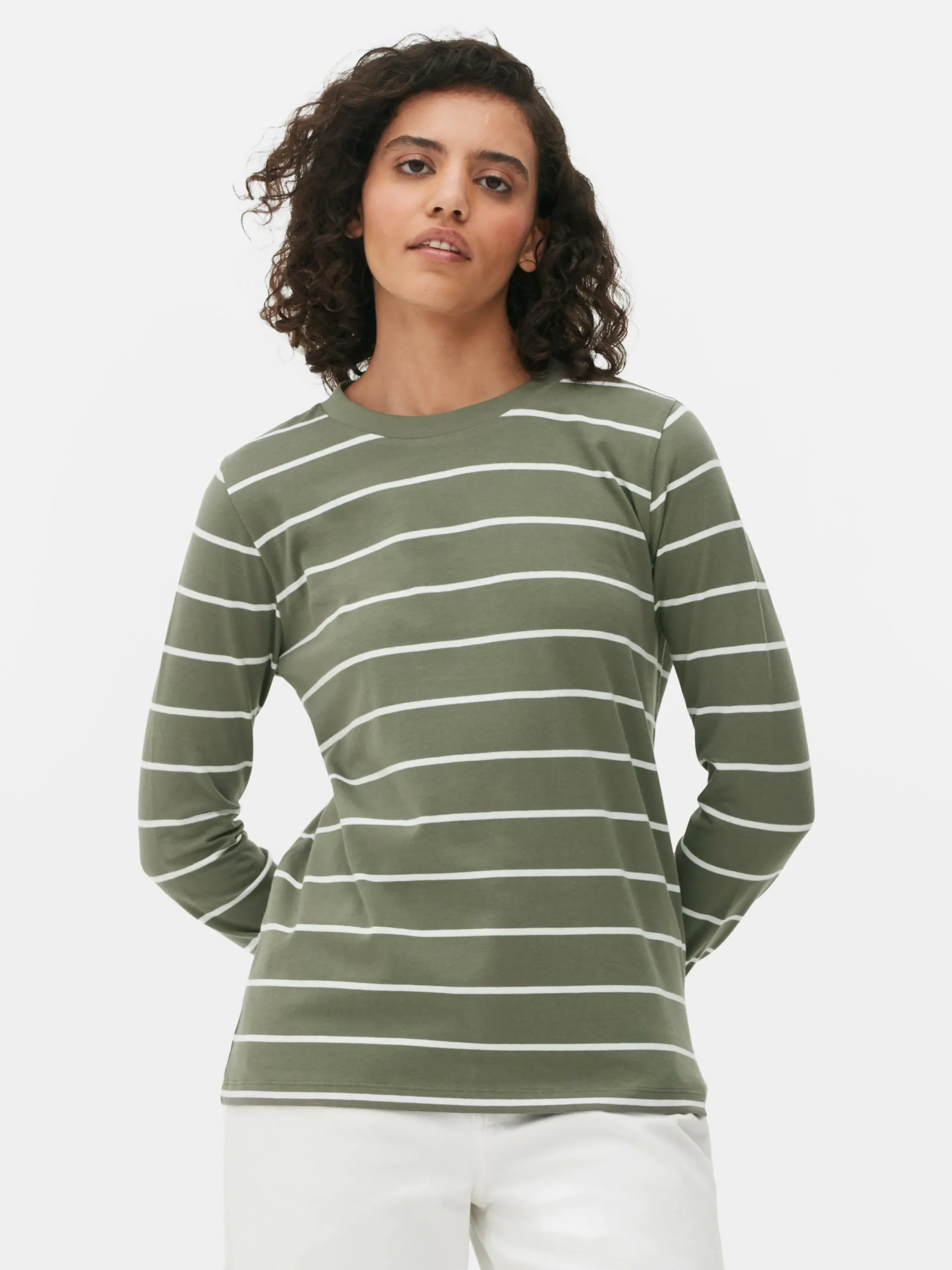 Sale Gestreiftes Langarmtop Damen Tops Und T-Shirts