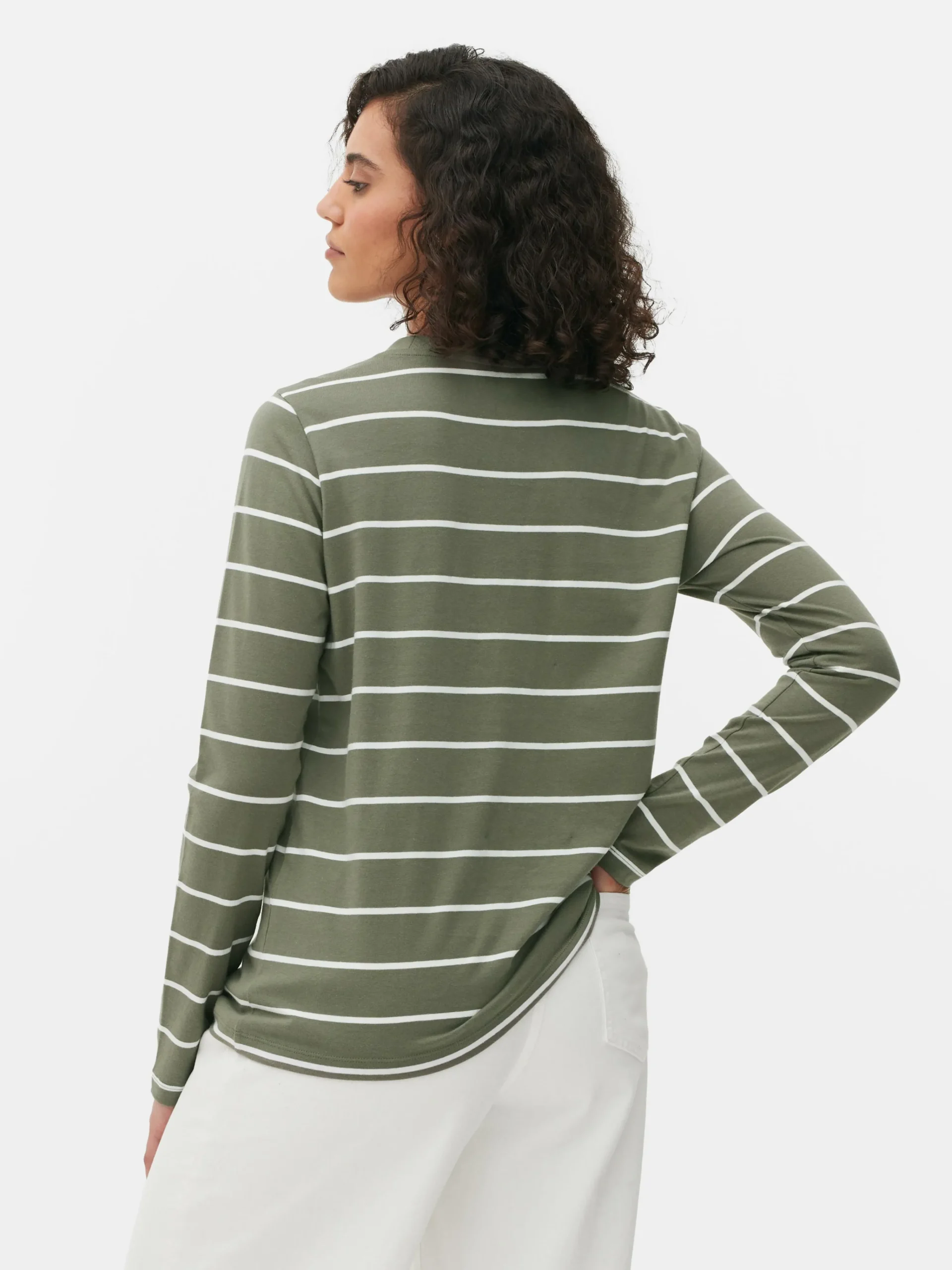 Sale Gestreiftes Langarmtop Damen Tops Und T-Shirts