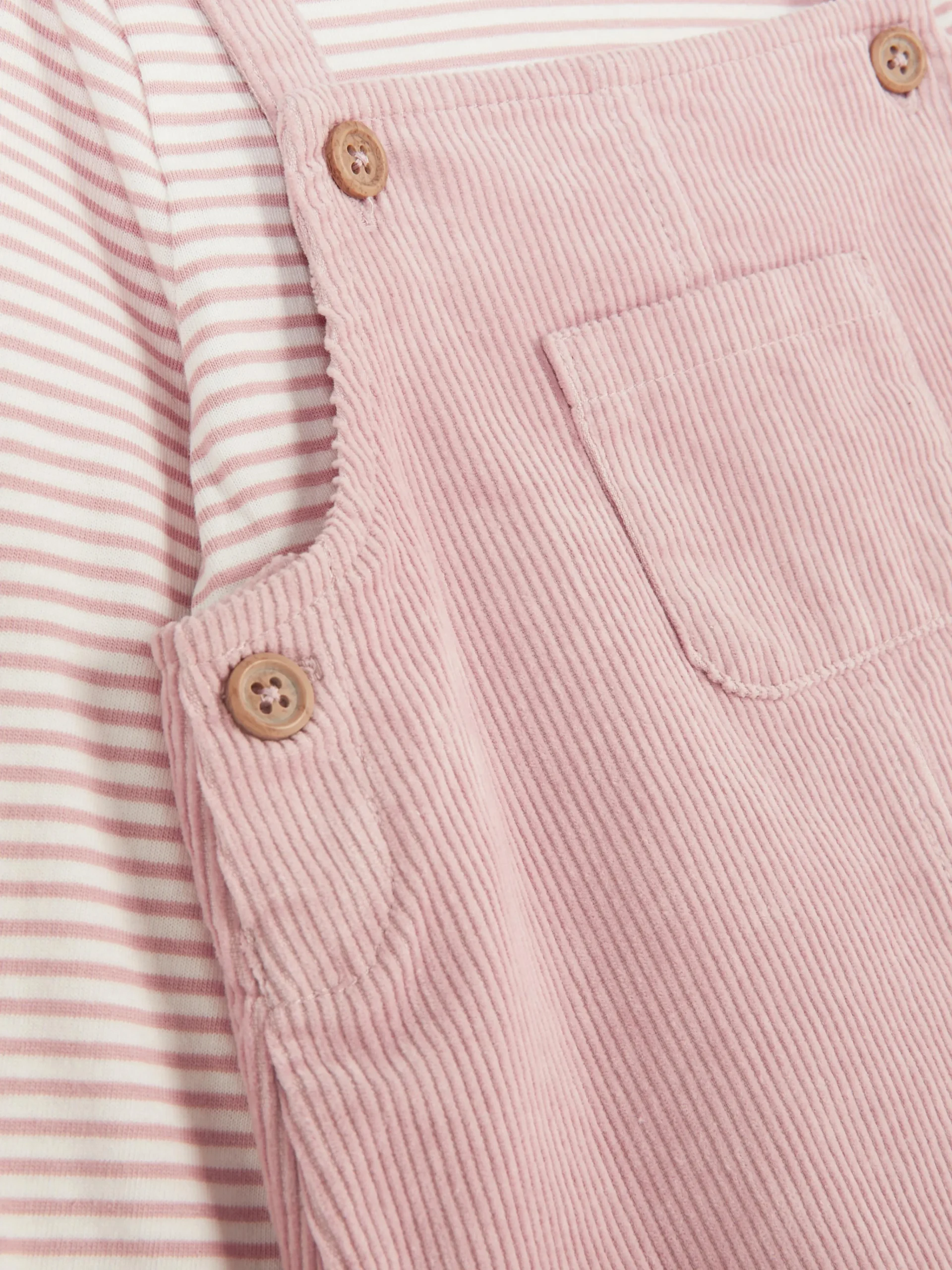 Online Gestreiftes T-Shirt Und Cord-Trägerkleid Im Set Sets Und Outfits