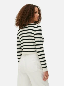 New Gestrickter Cardigan Mit Knopfleiste Damen Pullover Und Cardigans