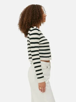 New Gestrickter Cardigan Mit Knopfleiste Damen Pullover Und Cardigans